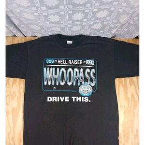 Vintage Stone Cold‎ Steve Austin Shirt Size  L  Black Support Your Local SOB